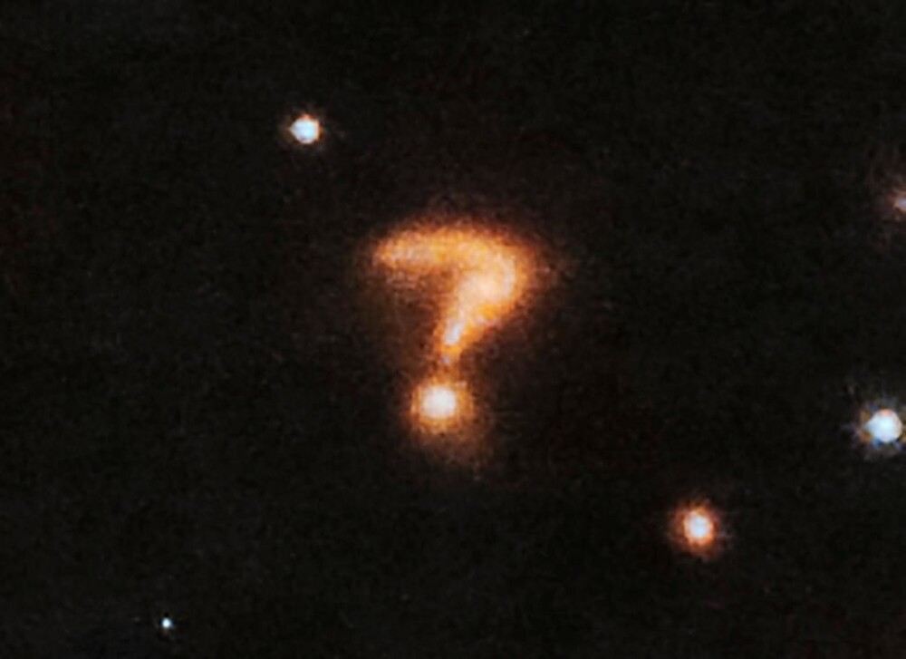 Сюрпризик от Вселенной: вопросительный знак в глубоком космосе