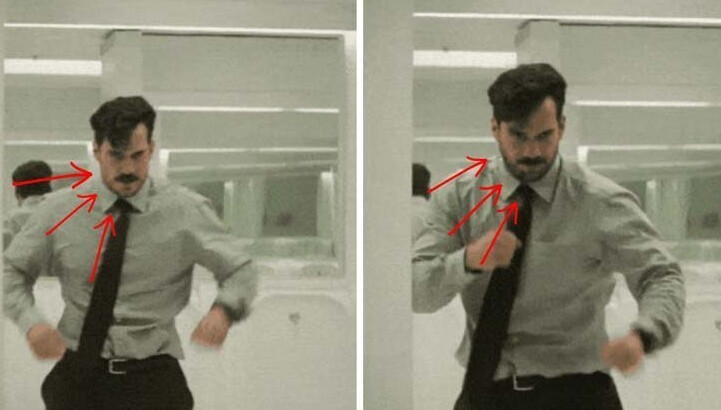2. В фильме &quot;Миссия невыполнима&quot; у Генри Кавилла внезапно вырастает борода и появляется кармашек на рубашке в разных кадрах