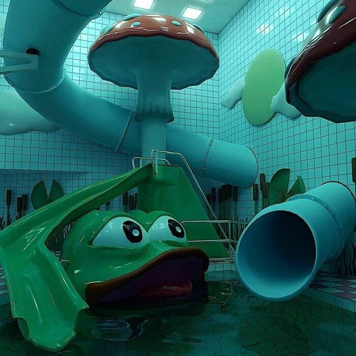 13. Слегка жуткий аквапарк