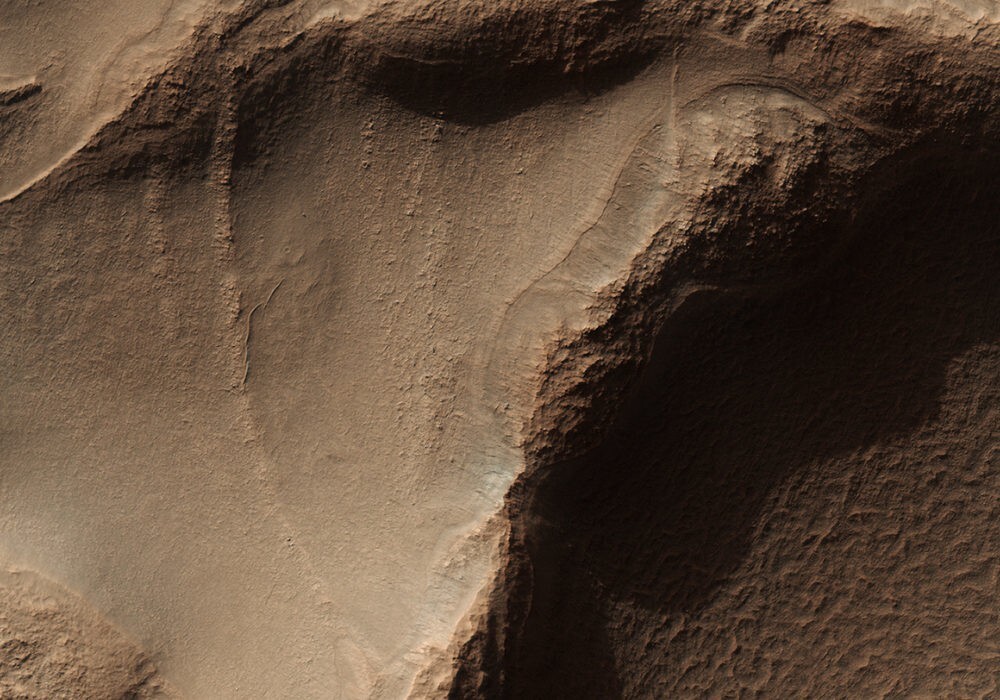 &quot;Марс как искусство&quot; изображения, полученные космическим аппаратом Mars Reconnaissance Orbiter