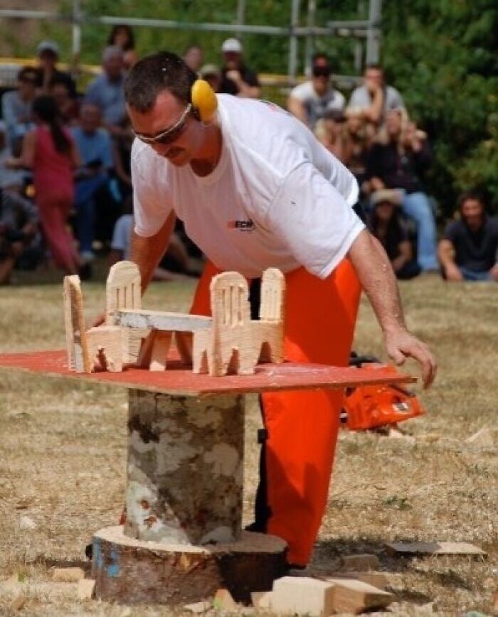 19. Конкурс резьбы по дереву бензопилой в Ванкувере