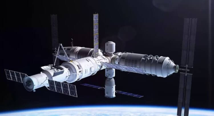 В космосе найден новый вид бактерий. Китайская орбитальная станция «Тяньгун». Источник изображения: livescience.com. Фото.