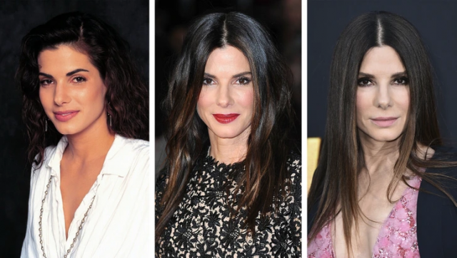 Сандра Буллок в 28, 49 и 57 лет