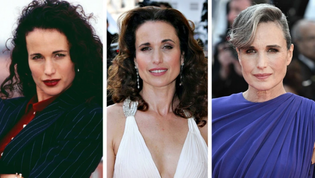 Энди Макдауэлл в 38, 49 и 66 лет