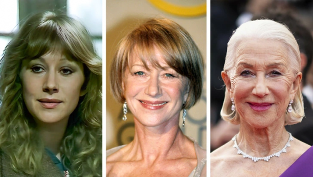 Хелен Миррен в 30, 57 и 78 лет