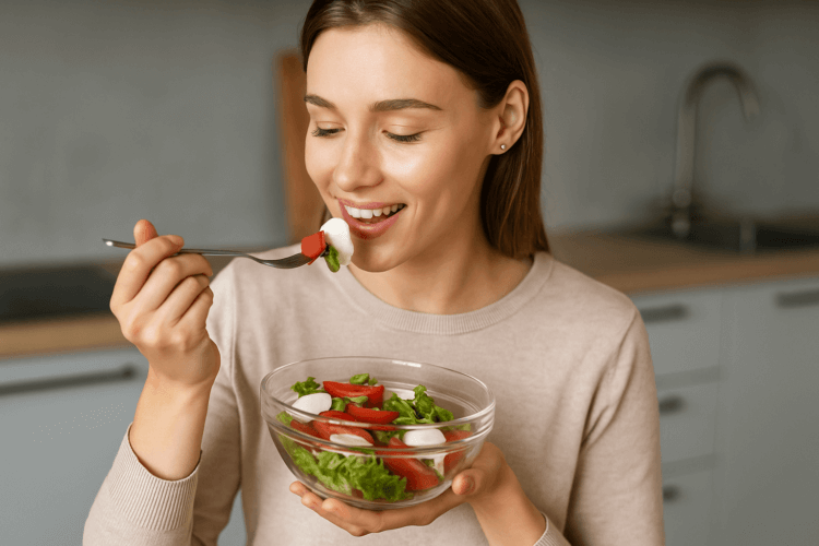 Моцарелла — лёгкий сыр для диеты. Когда речь заходит о похудении, сыр обычно попадает в список продуктов, от которых нужно отказаться, но это не касается творога, пармезана, моцареллы, фета, рикотты, козьего и швейцарского сыров. Фото.