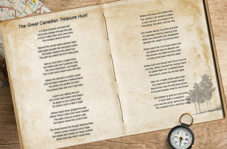 Поиск сокровищ в Канаде. Поэма, которая должна помочь отыскать клад. Источник изображения: treasure.northernminer.com. Поиск сокровищ в Канаде. Поэма, которая должна помочь отыскать клад. Источник изображения: treasure.northernminer.com. Фото.
