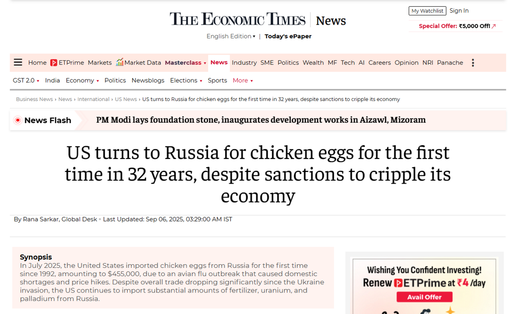 Новый кризис бушует на российском рынке яиц