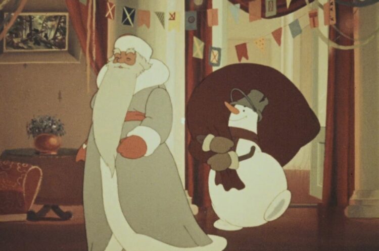 «Когда зажигаются елки» (1950). Кадр из мультфильма «Когда зажигаются елки». «Когда зажигаются елки» (1950). Кадр из мультфильма «Когда зажигаются елки». Фото.