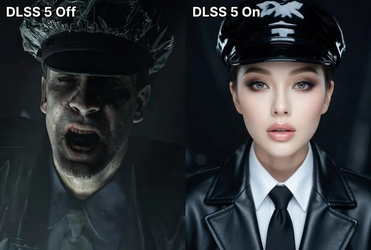 В соцсетях массово раскритиковали DLSS 5 от Nvidia за то, что ИИ бьютифицирует и перерисовывает персонажей, а не просто улучшает графику.